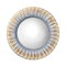 Jamie Young Company Hand Carved Wooden Beads Framed Wall Mirror - 36" - Brown and Blue